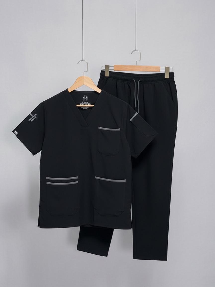 Classic Medical Scrub - Black