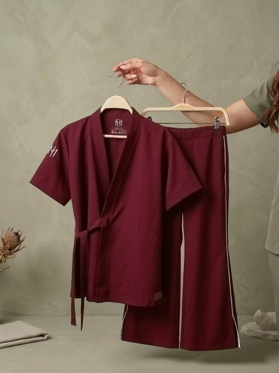 Women’s medical scrubs - Burgandy