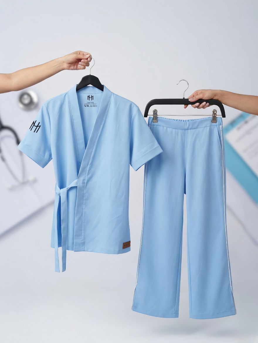 Women’s medical scrubs - Baby blue